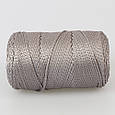 Шнур поліестеровий 2мм, Premium Yarn Makrome Lux, Сіра №850, фото 2