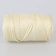 Шнур поліестеровий 2 мм, Premium Yarn Makrome Lux, Молоко No804, фото 2