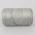 Шнур поліестеровий 2мм, Premium Yarn Makrome Lux, Світло-сірий №836, фото 2