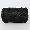 Шнур поліестеровий 2 мм, Premium Yarn Makrome Lux, Чорний No840, фото 2