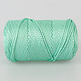 Шнур поліестеровий 2 мм, Premium Yarn Makrome Lux, М'ятний No844, фото 2