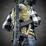 Ремінь збройовий триточковий RAGNAROK "Hel" Gen.II carbine Мультикам, фото 8