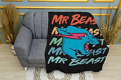 Плед «Стиль Містера Біста. MrBeast Style» чорний