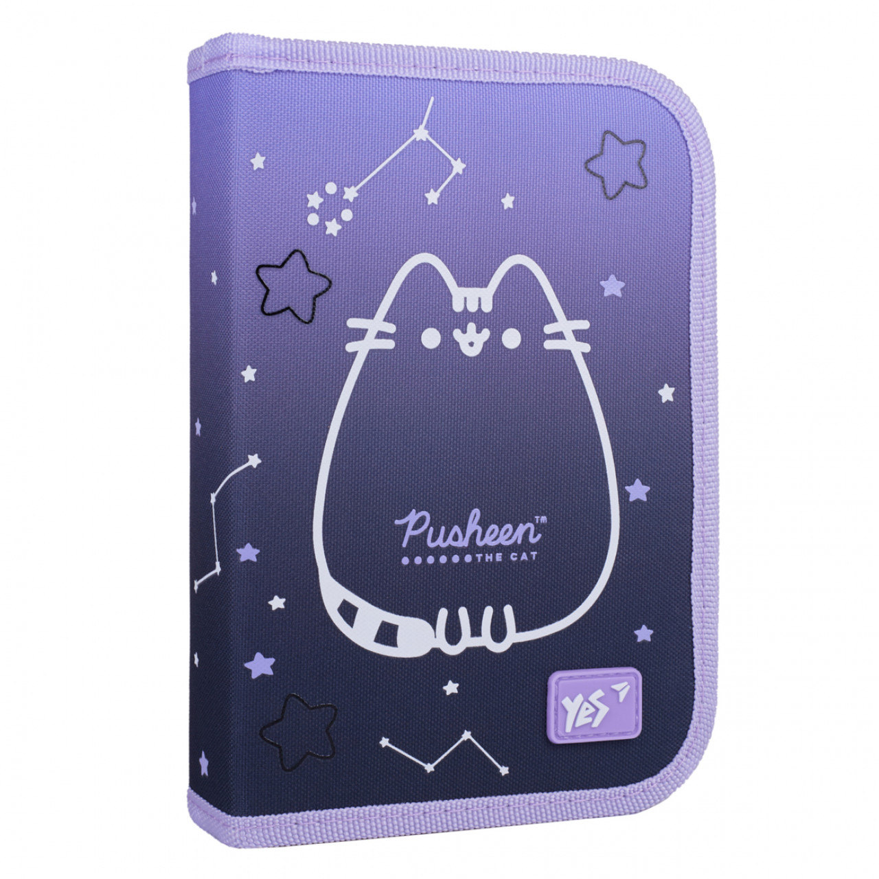 Пенал твердий YES одинарний з двома клапанами HP-04 Pusheen Stellar