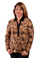 Блуза рубашка женская батник трикотажный 48,50,52.