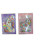 Блокнот дитячий А5 з паєтками "Єдиноріг", 80 арк. в лінійку, DSCN0582-A5