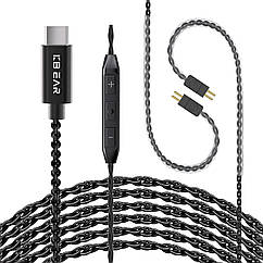 ⇒ Kbear CX01 (2Pin 0.78) - змінний кабель для навушників з DSP / Type-C, мікрофоном (2 метри)
