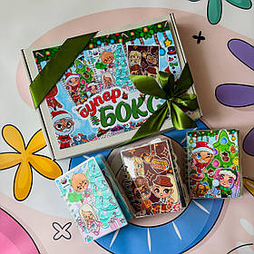 Подарунковий набір Субер бокс альбоми блонкоти Тока Бока та Аватар Ворлд