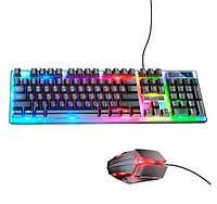 Ігрова клавіатура безшумна, Клавіатура для комп'ютера на андроїд Hoco, Клавіатура дротова з російською розкладкою, MNA