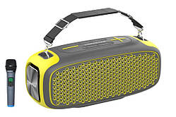 Портативна Bluetooth-колонка Hopestar A30 PRO з мікрофоном, Потужність 55 Вт, Bass Boost AUX/TF/USB IPX Зелена