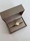 Van Cleef кільце перламутр позолота 18 К/кільце конюшини біле в лимонному золоті, фото 3