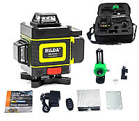 Лазерні нівеліри із зеленим променем, Лазерний осепобудівник 360 градусів, Лазерний рівень для будівництва 4D (16 ліній), MNA