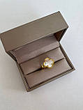 Кільце Van Cleef позолота 18 К/кільце конюшина біле в золоті, фото 5