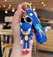 Брелок фігурка Сонік їжачок з мультфільму Sonic the Hedgehog на ключі, рюкзак, сумку