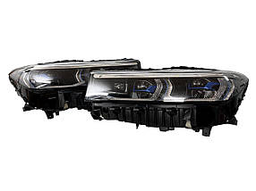Передні фари ( Full Led в стилі Laser апгрейд в 2019+ ) на бмв 7 Series G11 / G12 2015-2019 року
