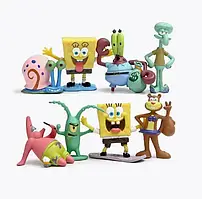 Набір ігрових фігурок SpongeBob SquarePants губка Боб Квадратні штани 8 шт