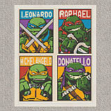 Алмазна мозаїка/вишивка Черепашки ніндзя 40*50 см Орігамі OD 3509, фото 4