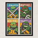 Алмазна мозаїка/вишивка Черепашки ніндзя 40*50 см Орігамі OD 3509, фото 5