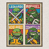 Алмазна мозаїка/вишивка Черепашки ніндзя 40*50 см Орігамі OD 3509, фото 3