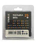 Біта викруткова хрестоподібна для великих навантажень PH0-25 мм, біта для 
шуруповерта 25 мм, біта STARKE, упаковка 10 штук, фото 2