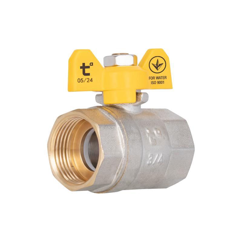 Кран кульовий Thermo Alliance Base для газу 3/4"В "метелик" SD602G20, фото 1