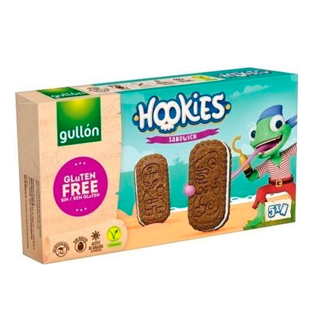 Безглютенове печиво Hookies Sandwich з йогуртовим кремом GULLON, 230 г, фото 1