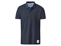 Футболка-поло з бавовняного піке для чоловіка Livergy LIDL 498791 S темно-синій