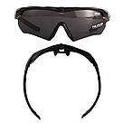 Тактичні окуляри Daisy X-10-X-black з поляризацією та 3 змінними лінзами збільшена товщина лінз, фото 10