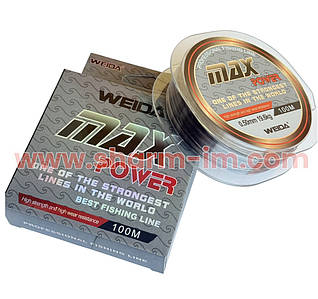 Волосінь Weida Max Power Line 100 м, D-0.5 мм/19.6 кг Прозора
