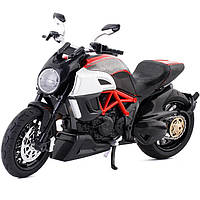 Игрушка мотоцикл Ducati Diavel Carbon 1:12 металлический с элементами пластика TK Group