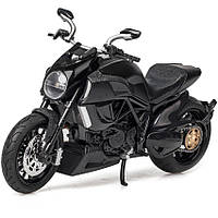Модель мотоцикла Ducati Diavel Carbon 1:12 металлический байк игрушка TK Group