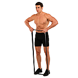 Гума для підтягувань та тренувань (стрічка силова) LiveUp SUPER BAND LP8410-XL Чорний, фото 8