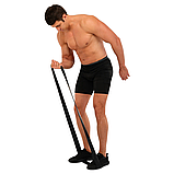 Гума для підтягувань та тренувань (стрічка силова) LiveUp SUPER BAND LP8410-XL Чорний, фото 9