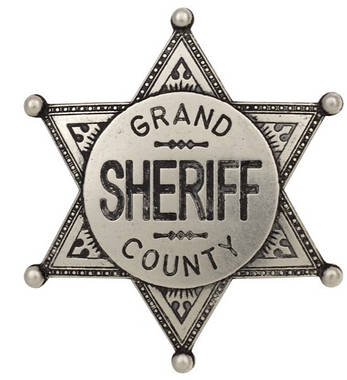 Значок Шерифа, знак зірка Окружний Шериф , подарунковий значок, фото 1