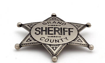 Значок Шерифа, знак зірка Окружний Шериф , подарунковий значок, фото 2