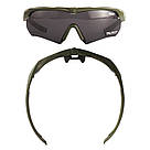 Тактичні окуляри Daisy X-10-X-олива з поляризацією та 3 змінними лінзами збільшена товщина лінз, фото 7