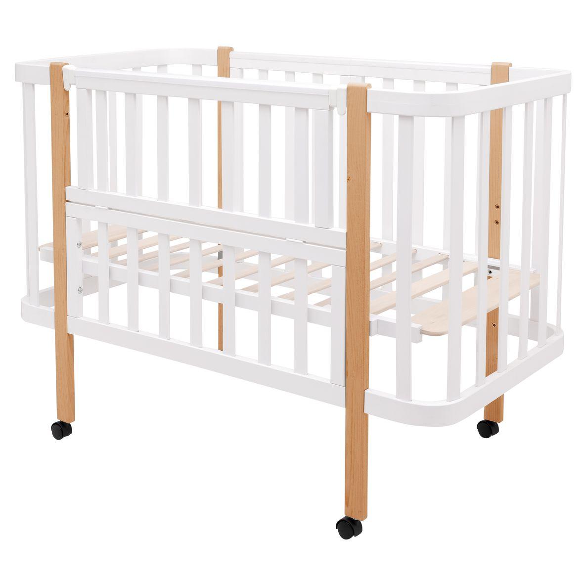 Ліжко Babyroom Місяць LU-1 білий / натуральний, фото 1