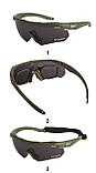 Захисні тактичні сонцезахисні окуляри Daisy X10, окуляри, олива, з поляризацією.solve, фото 3