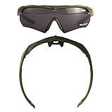 Захисні тактичні сонцезахисні окуляри Daisy X10, окуляри, олива, з поляризацією.solve, фото 7