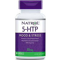 5-HTP (Гідрокситриптофан), 50 мг, 5-HTP, Natrol, 30 капсул