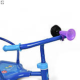Триколісний велосипед М 5335 для дітей 1.5–4 років, гумові колеса, клаксон, сталева рама, до 25 кг, фото 5