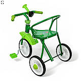 Триколісний велосипед М 5335 для дітей 1.5–4 років, гумові колеса, клаксон, сталева рама, до 25 кг, фото 3