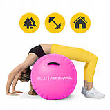 Повітряна бочка для гімнастики 4FIZJO Air Barrel 100 x 75 см Pink (P-5905973405485), фото 7