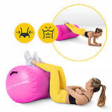 Повітряна бочка для гімнастики 4FIZJO Air Barrel 100 x 75 см Pink (P-5905973405485), фото 9