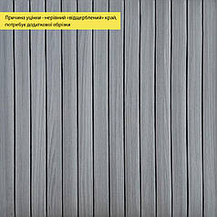 УЦІНКА. Покриття вінілове самоклеюче 3D рейки 600х600х2,8мм Тік сивий SW-00002966