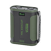 Повербанк (Power Bank) Brevia ePower 96000mAh 307.2Wh LiFePo4 Black/Green