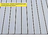 УЦІНКА. Покриття вінілове самоклеюче 3D рейки 600х600х2,8мм Білий графіт SW-00002963, фото 2