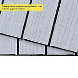 УЦІНКА. Покриття вінілове самоклеюче 3D рейки 600х600х2,8мм Білий графіт SW-00002963, фото 3