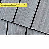 УЦІНКА. Покриття вінілове самоклеюче 3D рейки 600х600х2,8мм Тік сивий SW-00002966, фото 3