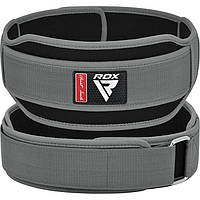 Пояс для важкої атлетики RDX RX5 Double Belt неопреновий Grey XL